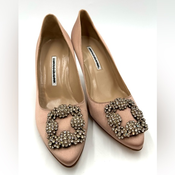 Manolo Blahnik Hangisi Pointed Toe Pump - Picture 3 of 6